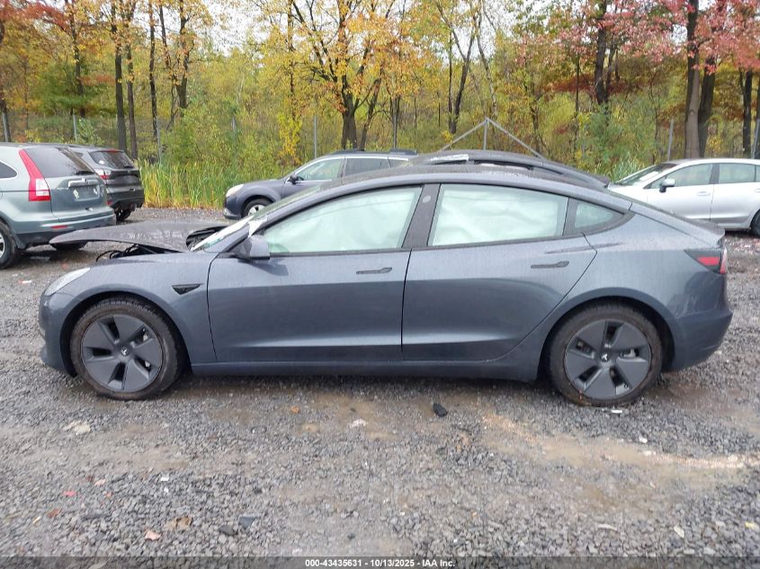 2023 Tesla Model 3 Rear-Wheel Drive VIN: 5YJ3E1EA7PF677600 Lot: 43435631