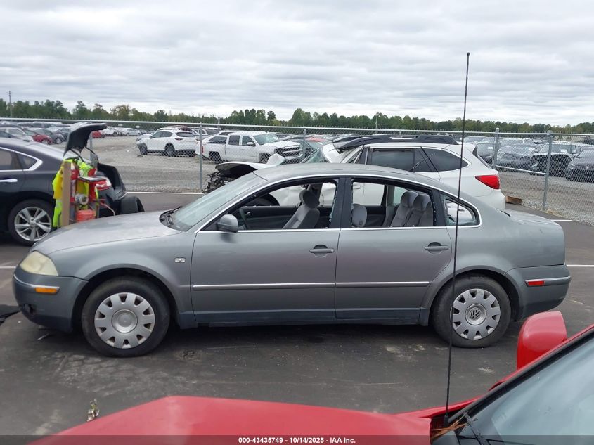 2003 Volkswagen Passat Gl VIN: WVWMD63BX3P038840 Lot: 43435749