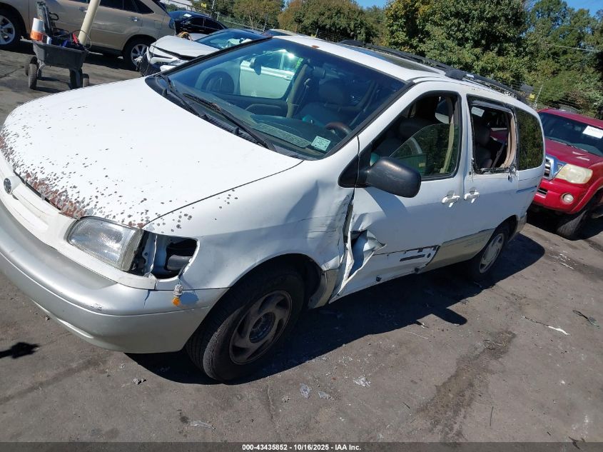 1999 Toyota Sienna Xle VIN: 4T3ZF13C9XU108768 Lot: 43435852