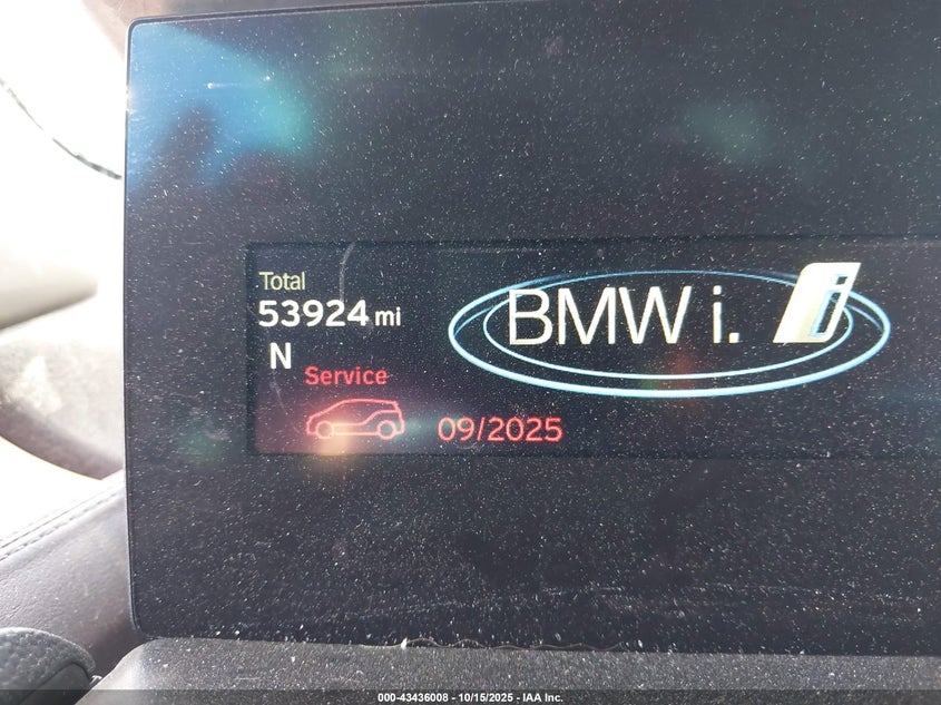 2016 BMW I3 Base W/Range Extender VIN: WBY1Z4C53GV507611 Lot: 43436008