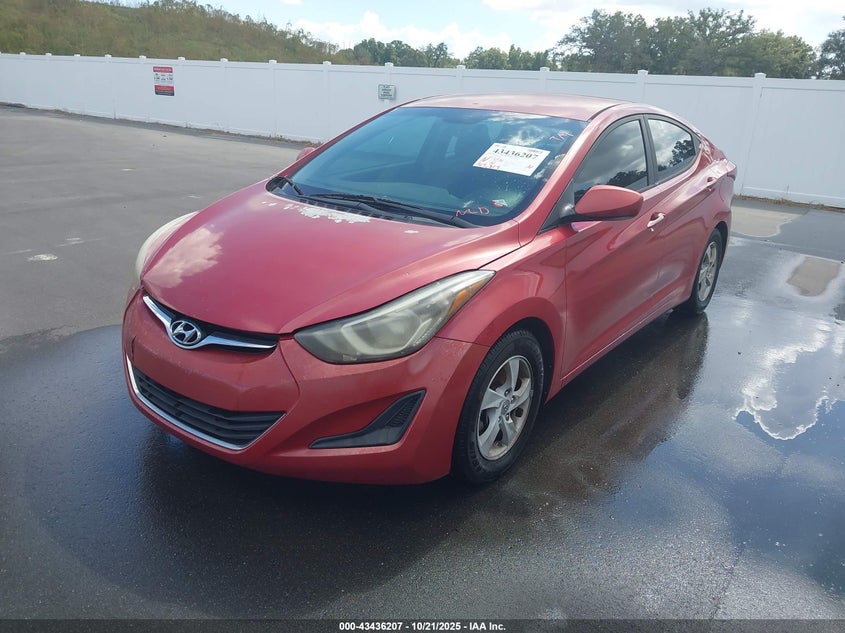 2015 Hyundai Elantra Se red sedan gasoline KMHDH4AE8FU279514 photo #3