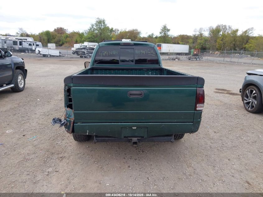 1999 Dodge Dakota Slt/Sport VIN: 1B7GG26Y0XS261615 Lot: 43436216