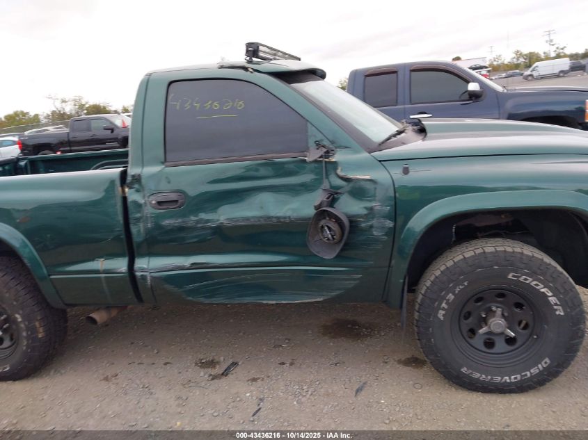 1999 Dodge Dakota Slt/Sport VIN: 1B7GG26Y0XS261615 Lot: 43436216