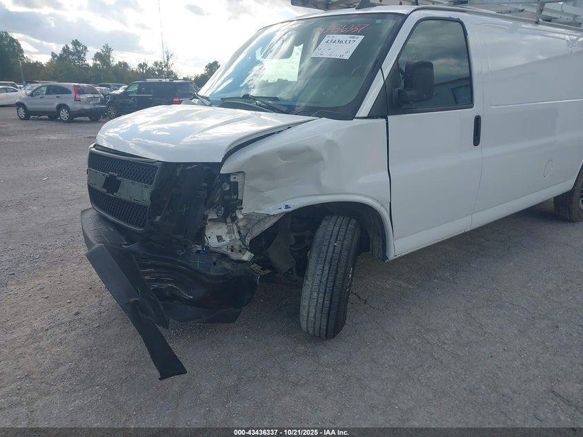 2022 Chevrolet Express Cargo Rwd 2500 Extended Wheelbase Wt VIN: 1GCWGBF72N1286666 Lot: 43436337