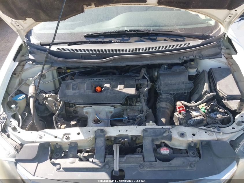 2012 Honda Civic Natural Gas VIN: 19XFB5F50CE000807 Lot: 43436414