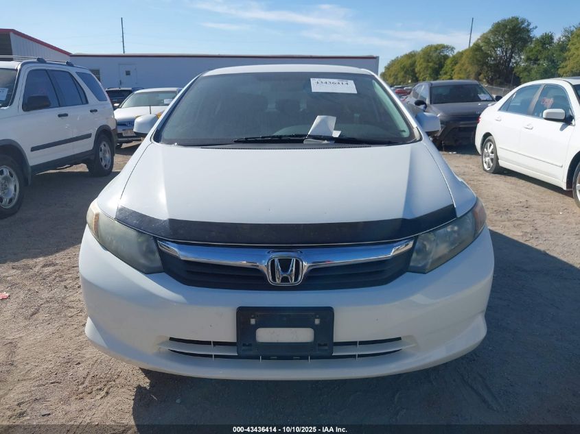 2012 Honda Civic Natural Gas VIN: 19XFB5F50CE000807 Lot: 43436414