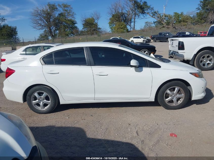 2012 Honda Civic Natural Gas VIN: 19XFB5F50CE000807 Lot: 43436414