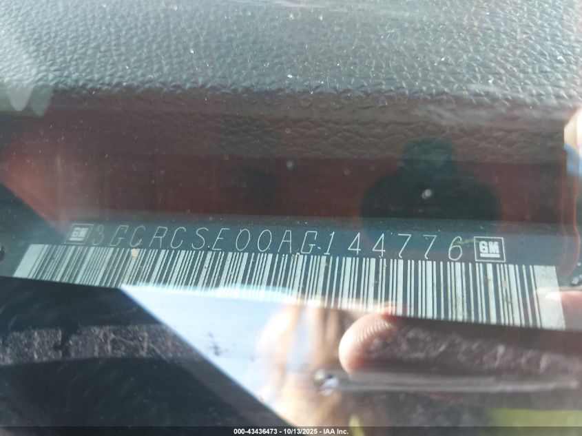 2010 Chevrolet Silverado 1500 Lt VIN: 3GCRCSE00AG144776 Lot: 43436473