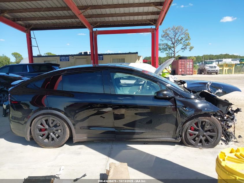 2025 Tesla Model X Plaid VIN: 7SAXCBE60SF462340 Lot: 43436475