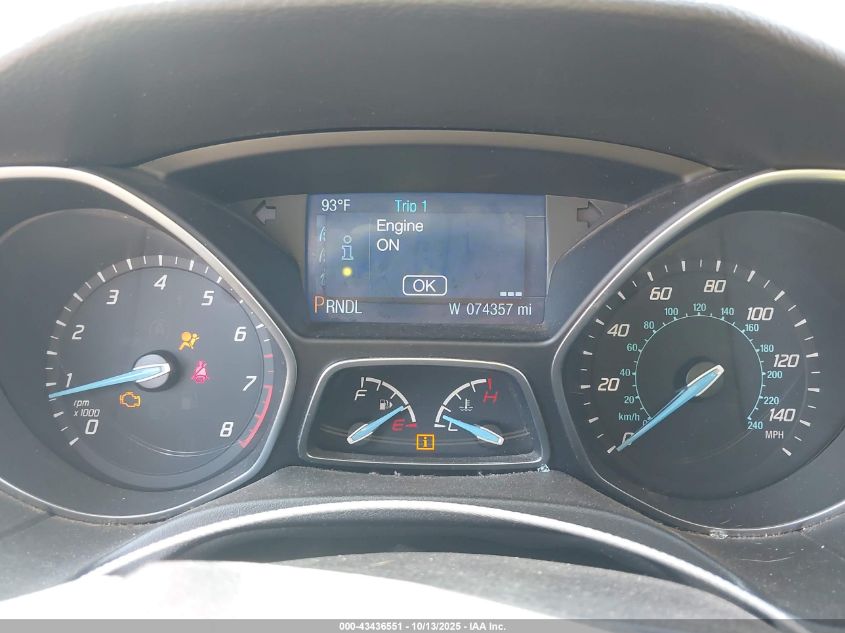 2014 Ford Focus Se VIN: 1FADP3F27EL390243 Lot: 43436551