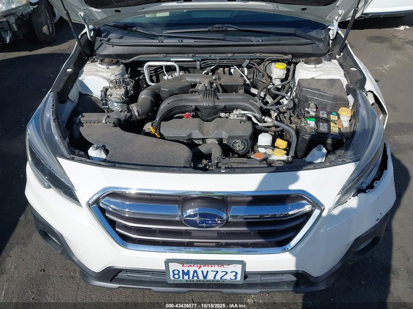 2019 Subaru Outback 2.5 2.5i Premium White Lot 111043436577 Vin 4S4BSAHC6K3395449