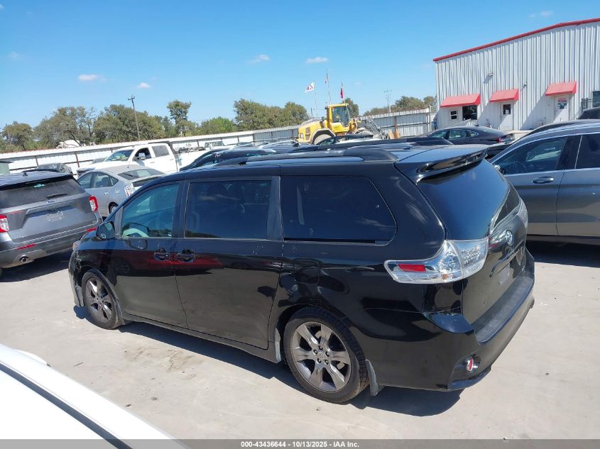 2012 Toyota Sienna Se 8 Passenger VIN: 5TDXK3DC9CS188145 Lot: 43436644