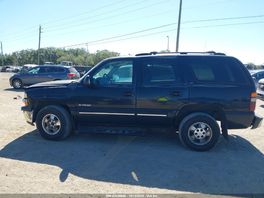 2001 Chevrolet Tahoe Lt VIN: 1GNEK13T41J206100 Lot: 43436686