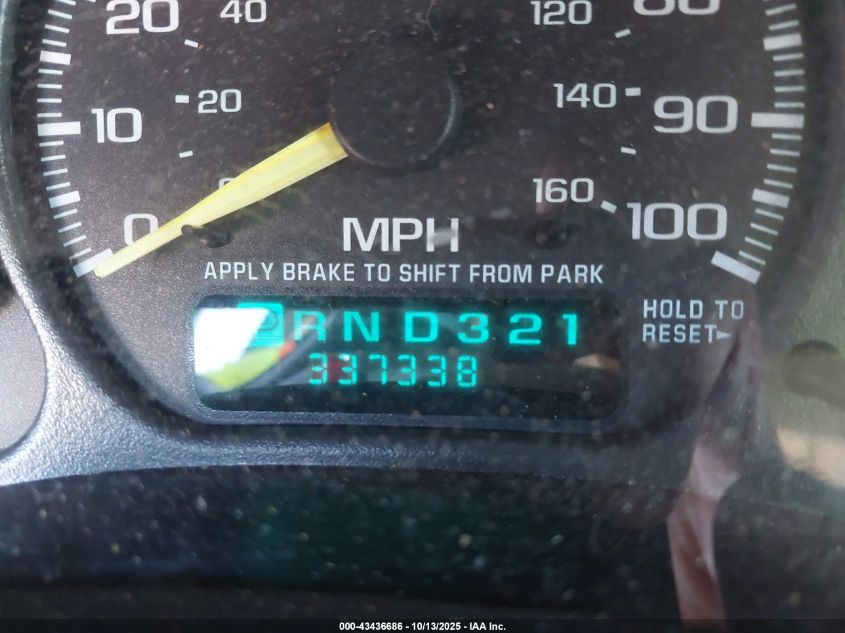 2001 Chevrolet Tahoe Lt VIN: 1GNEK13T41J206100 Lot: 43436686