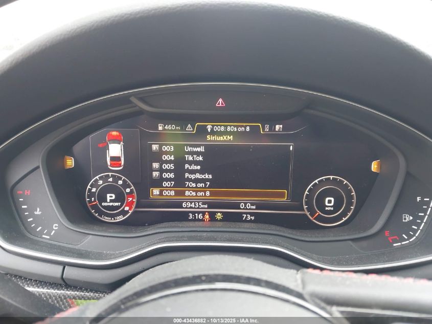 2019 Audi S5 3.0T Premium VIN: WAUB4CF55KA074641 Lot: 43436882