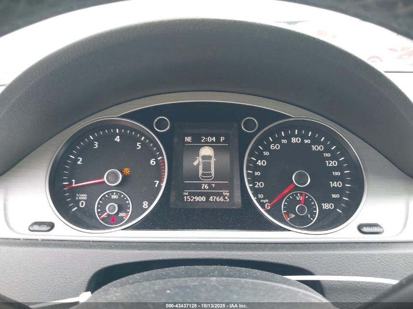 2013 Volkswagen Cc 2.0T Sport VIN: WVWBP7AN8DE571462 Lot: 43437128