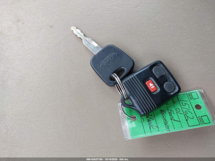 2001 Ford Excursion Xlt VIN: 1FMNU41S61EB51975 Lot: 43437155