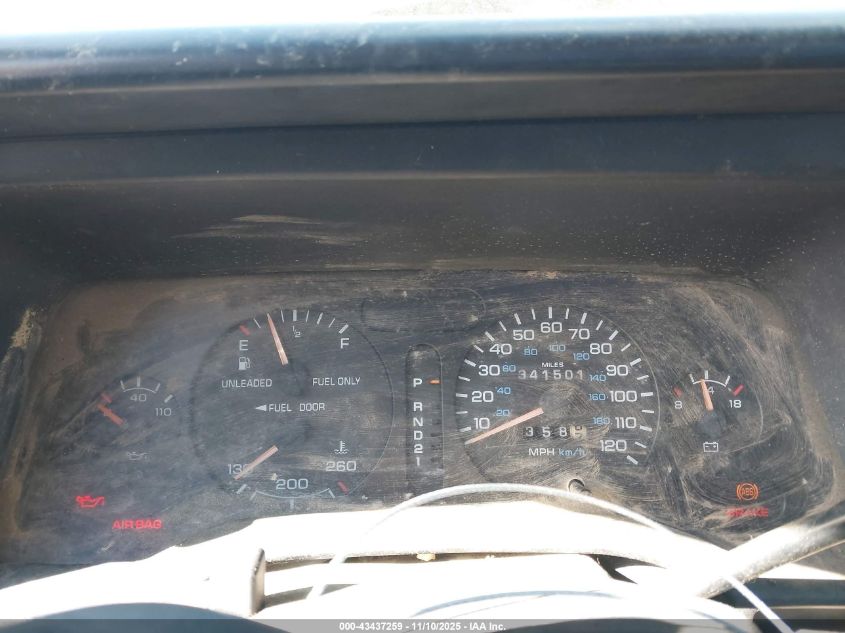 1996 Dodge Ram 1500 VIN: 1B7HC16Y6TS694358 Lot: 43437259