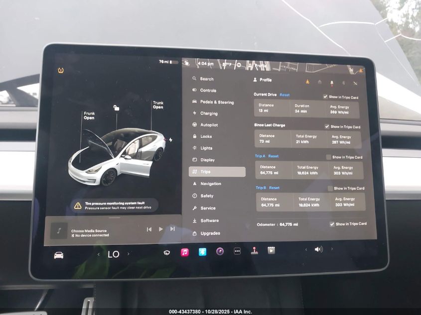 2021 Tesla Model 3 Performance Dual Motor All-Wheel Drive VIN: 5YJ3E1ECXMF980898 Lot: 43437380