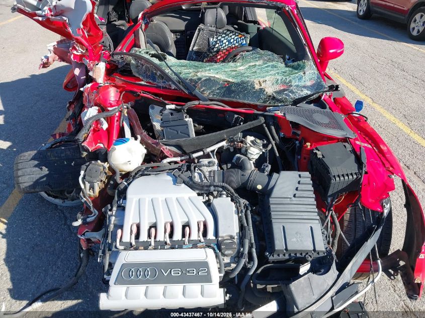 2008 Audi Tt 3.2 VIN: TRURD38J681033896 Lot: 43437467