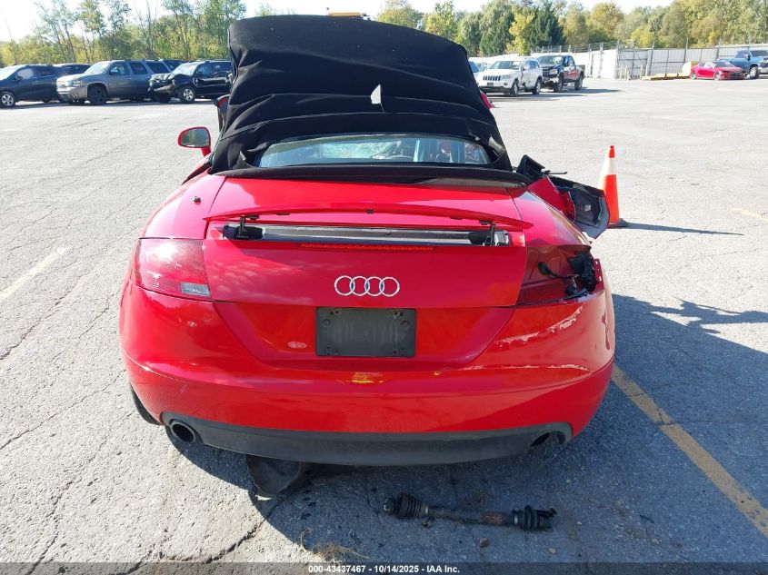 2008 Audi Tt 3.2 VIN: TRURD38J681033896 Lot: 43437467