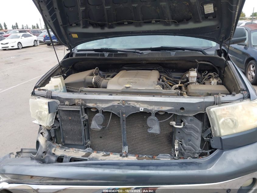 2008 Toyota Tundra Sr5 5.7L V8 VIN: 5TFRV54138X043369 Lot: 43437533