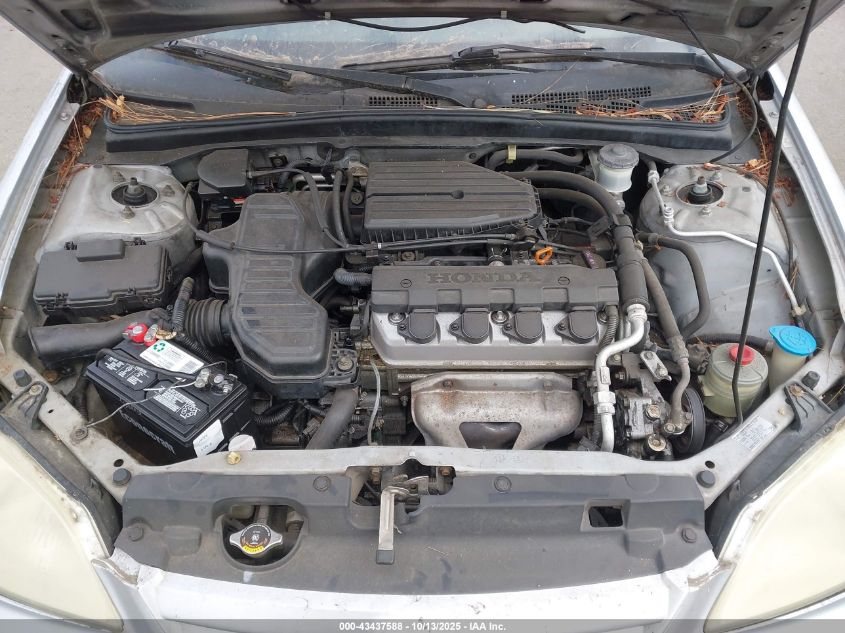 2002 Honda Civic Lx VIN: 2HGES16602H567438 Lot: 43437588