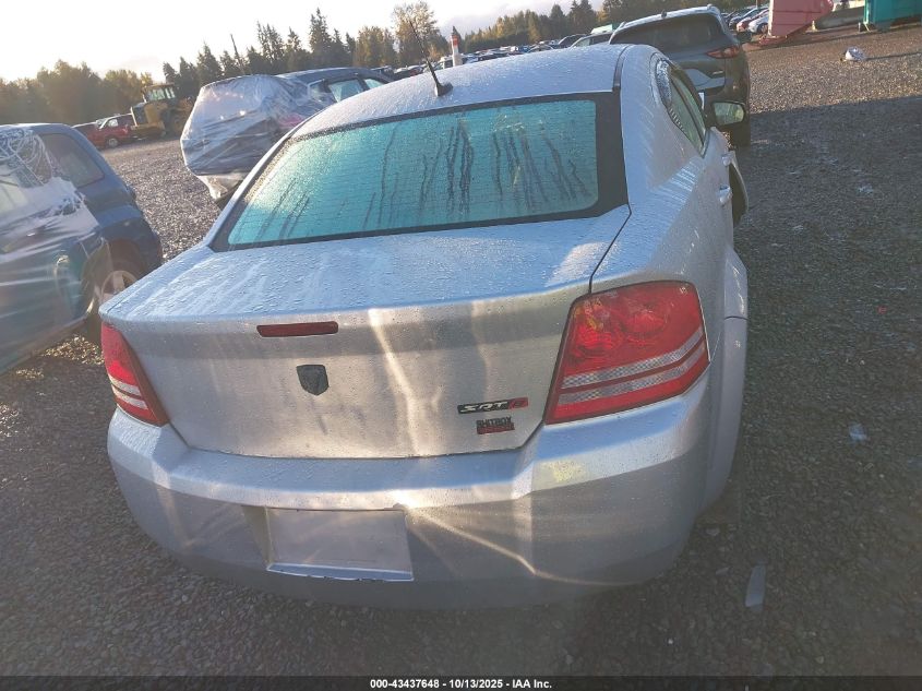 2008 Dodge Avenger Se VIN: 1B3LC46K08N175658 Lot: 43437648