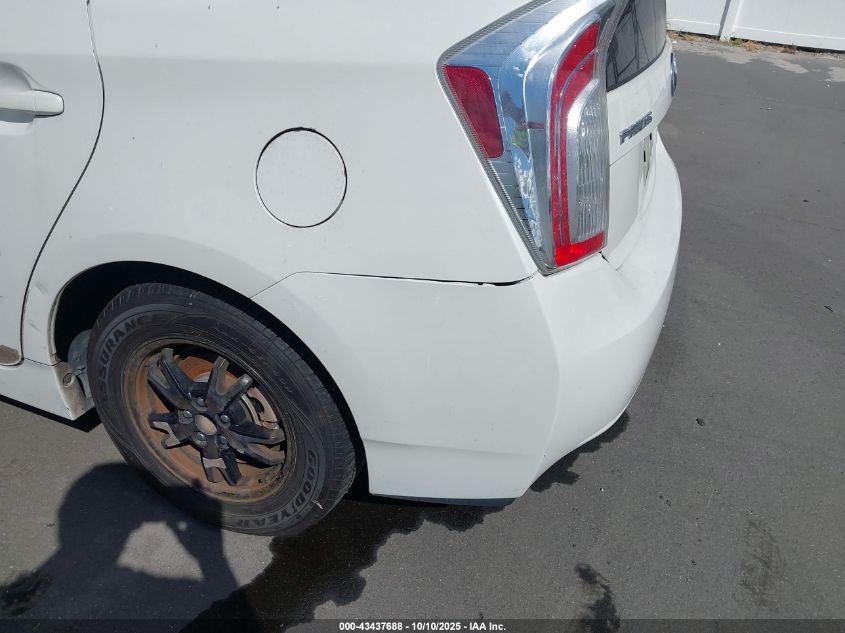 2012 Toyota Prius Two VIN: JTDKN3DU6C5395303 Lot: 43437688