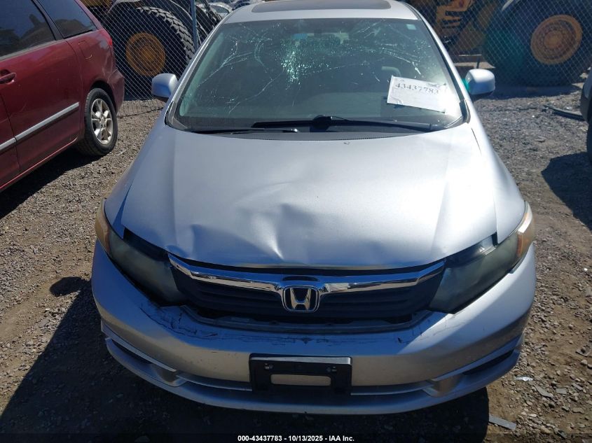 2012 Honda Civic Ex VIN: 19XFB2F84CE019739 Lot: 43437783