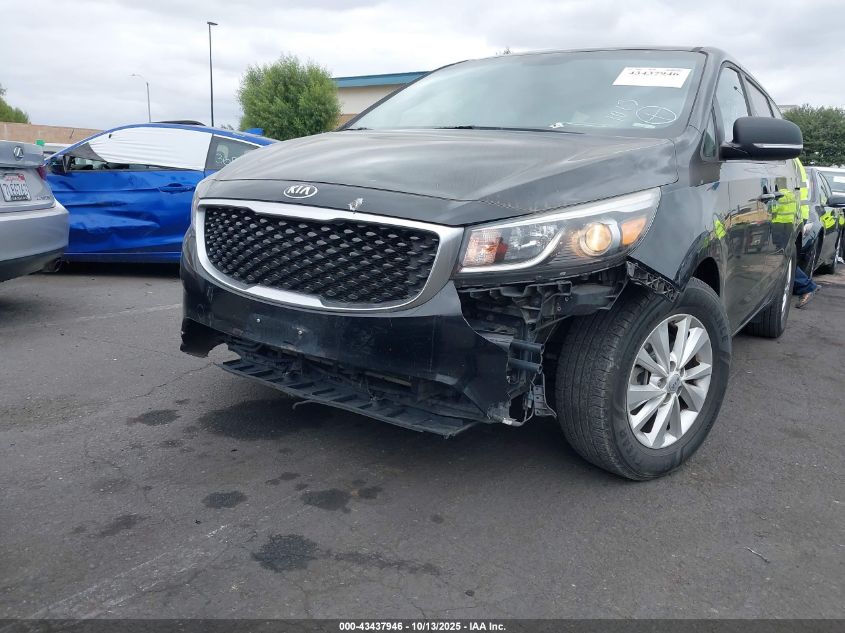 2017 Kia Sedona L VIN: KNDMA5C19H6292448 Lot: 43437946