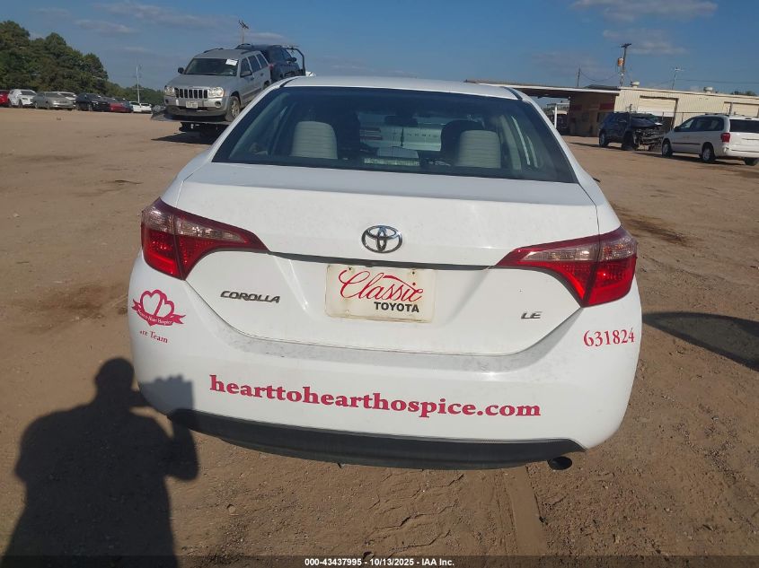 2018 Toyota Corolla Le VIN: 5YFBURHEXJP851683 Lot: 43437995