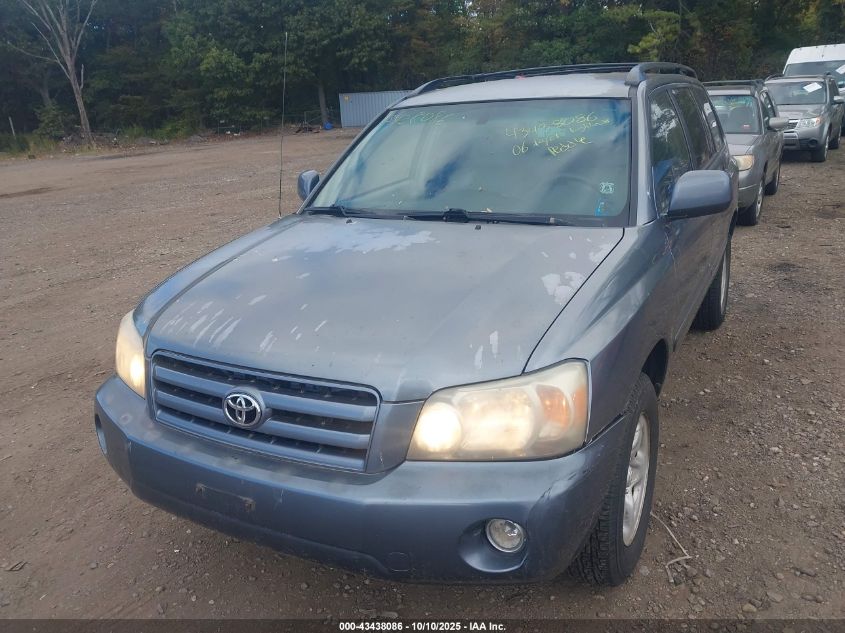 2006 Toyota Highlander VIN: JTEGD21A360152428 Lot: 43438086