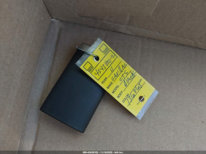 2011 Cadillac Cts Standard VIN: 1G6DA1ED7B0136065 Lot: 43438102