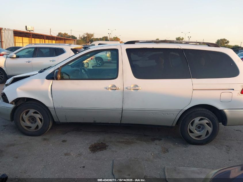 1999 Toyota Sienna Xle VIN: 4T3ZF13C8XU160148 Lot: 43438273