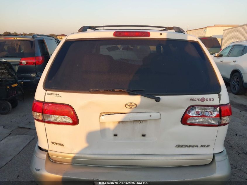 1999 Toyota Sienna Xle VIN: 4T3ZF13C8XU160148 Lot: 43438273