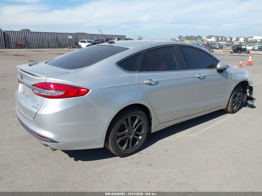 Vin: 3fa6p0lu9jr246198, lot: 43933237, ford fusion hybrid se 20184