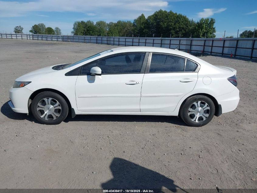 2014 Honda Civic Hybrid VIN: 19XFB4F22EE001895 Lot: 43438417