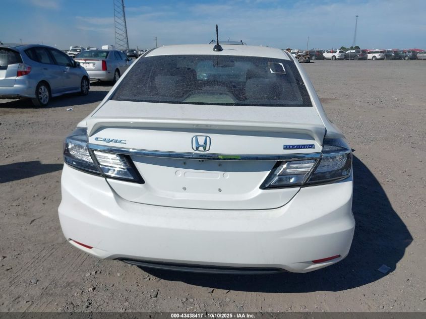 2014 Honda Civic Hybrid VIN: 19XFB4F22EE001895 Lot: 43438417