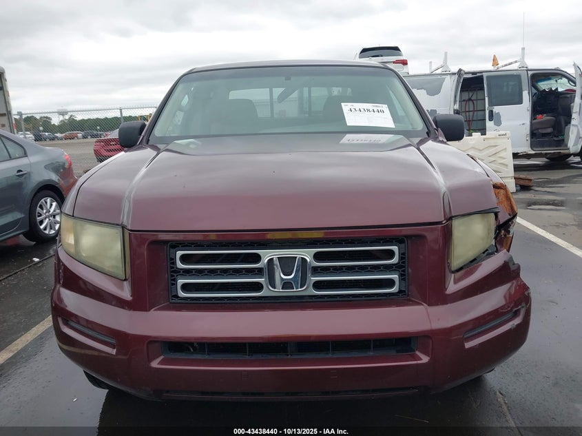 2008 Honda Ridgeline Rts VIN: 2HJYK164X8H504992 Lot: 43438440