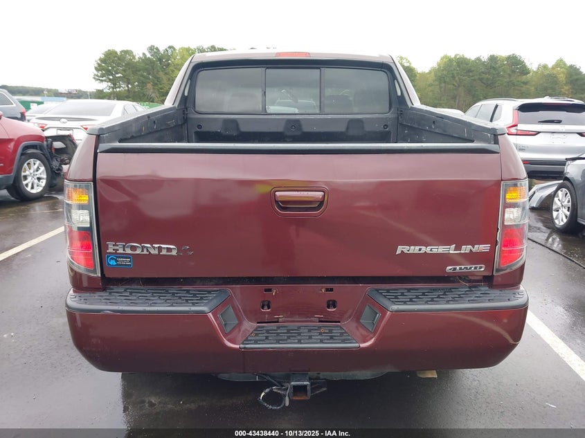 2008 Honda Ridgeline Rts VIN: 2HJYK164X8H504992 Lot: 43438440