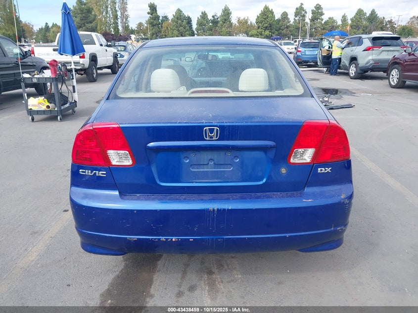 2004 Honda Civic Vp VIN: 1HGES16324L003351 Lot: 43438459