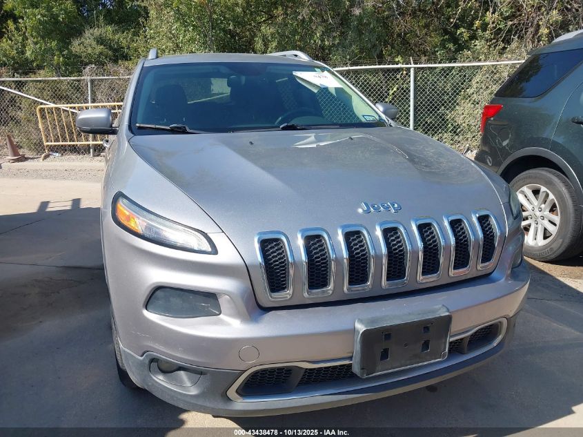 2014 Jeep Cherokee Limited VIN: 1C4PJMDB1EW142554 Lot: 43438478