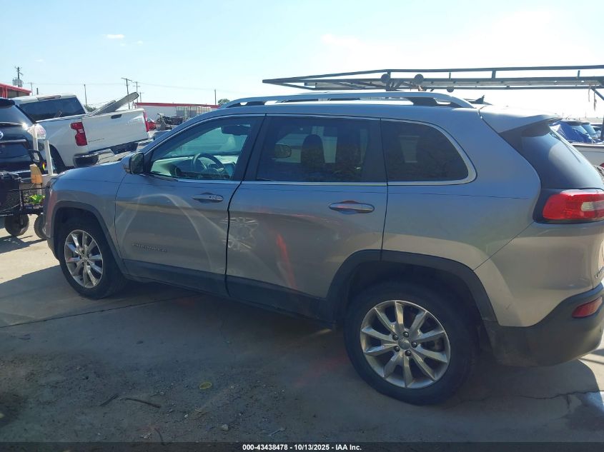 2014 Jeep Cherokee Limited VIN: 1C4PJMDB1EW142554 Lot: 43438478