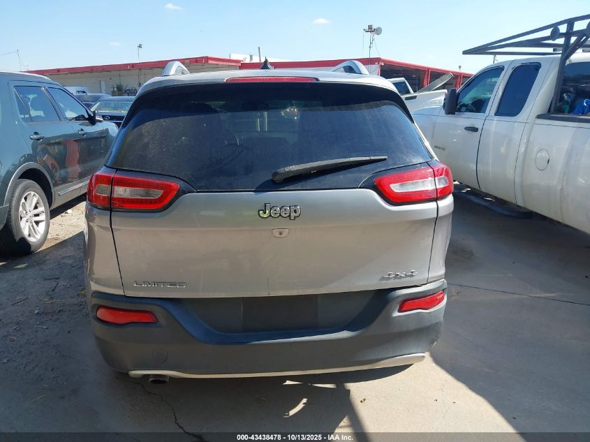 2014 Jeep Cherokee Limited VIN: 1C4PJMDB1EW142554 Lot: 43438478