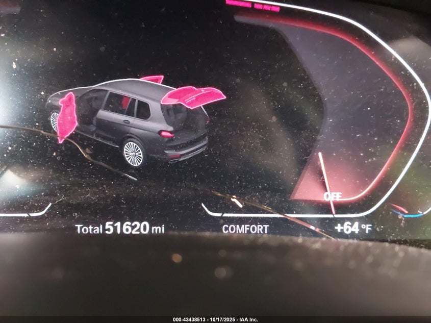 2019 BMW X7 xDrive40I VIN: 5UXCW2C50KL087462 Lot: 43438513