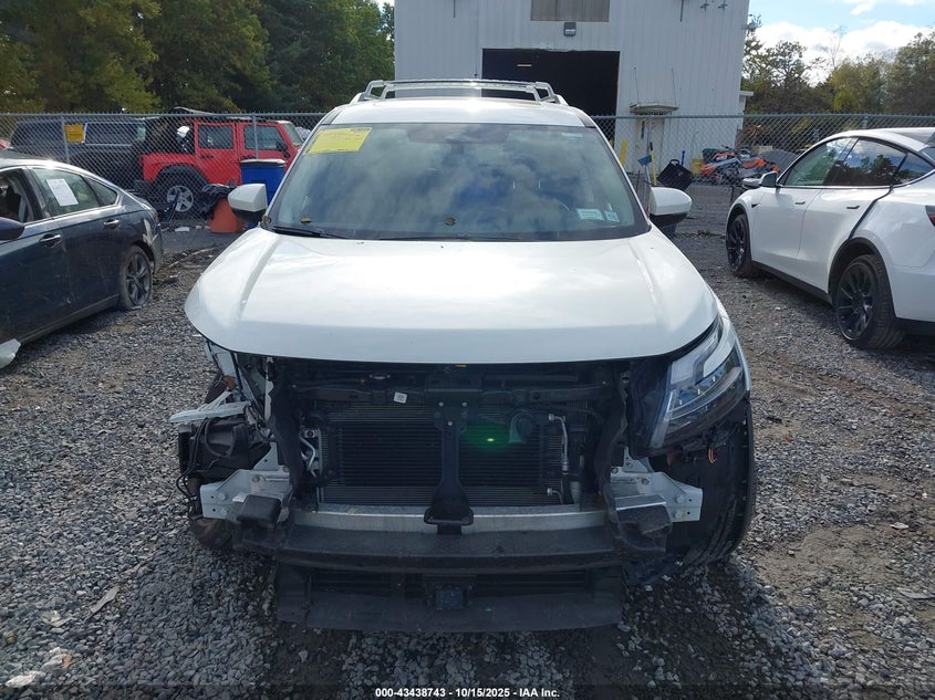 2023 Nissan Pathfinder 3.5 Sl 4wd White Lot 111043438743 Vin 5N1DR3CD0PC258594