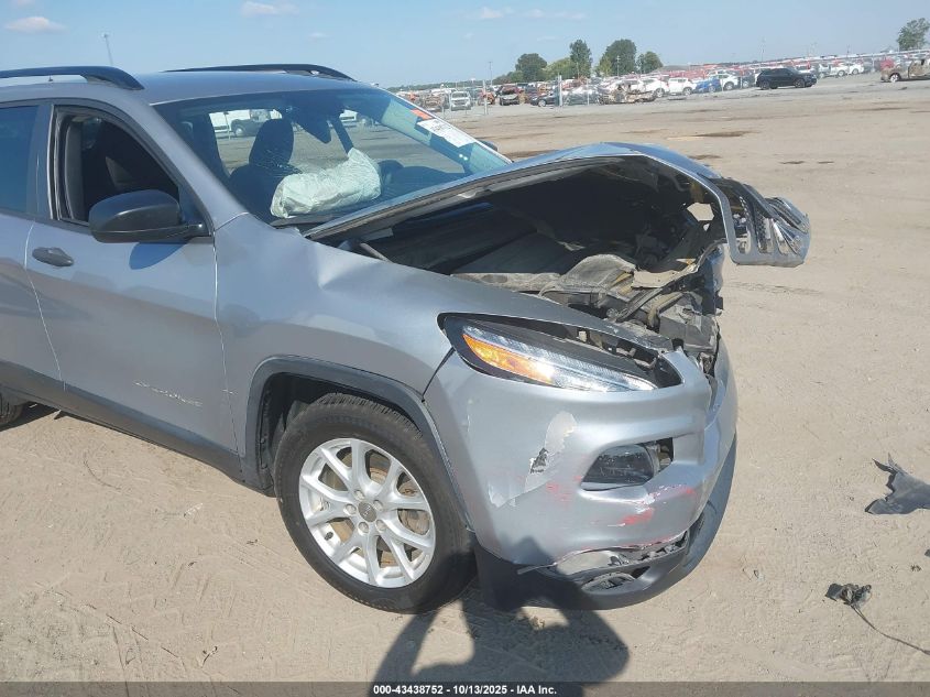 2016 Jeep Cherokee Sport VIN: 1C4PJLAB6GW264795 Lot: 43438752