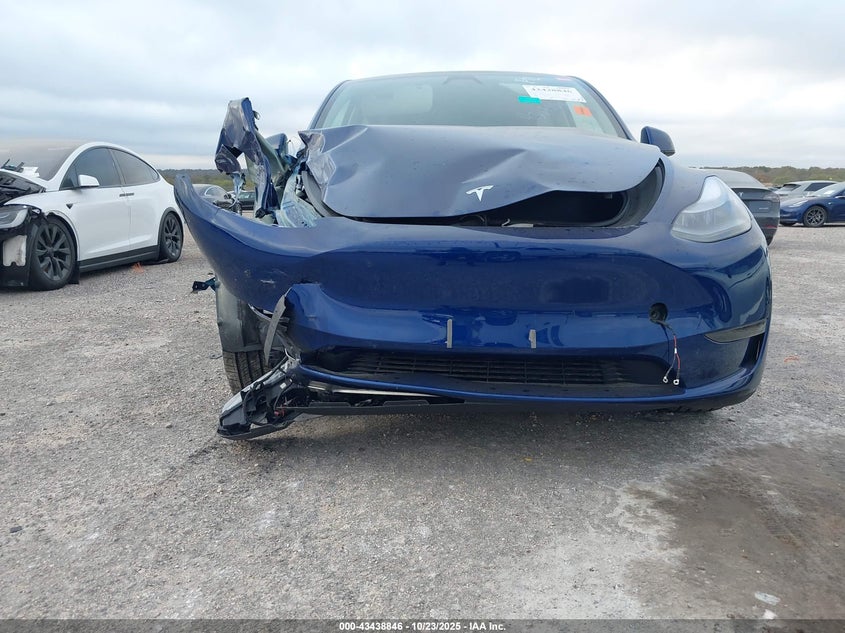 2025 Tesla Model Y Long Range Dual Motor Rear-Wheel Drive VIN: 7SAYGDED4SA358479 Lot: 43438846