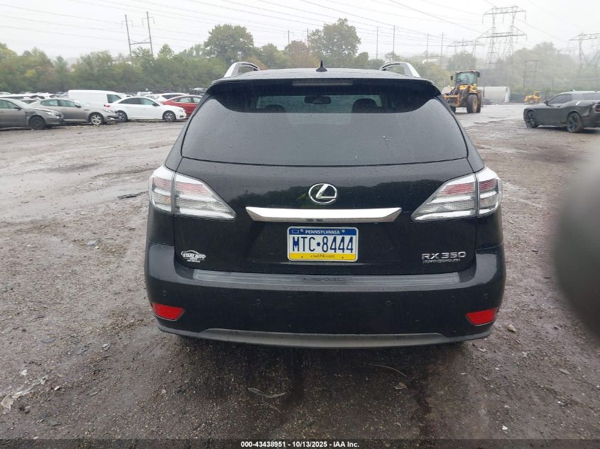 2012 Lexus Rx 350 VIN: 2T2BK1BA6CC139392 Lot: 43438951